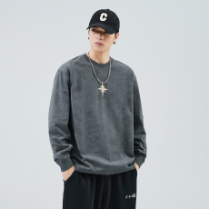 批发cityboy潮牌美式230g高密针织宽松时尚百搭男女同款卫衣长袖