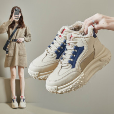 批发2023冬季<b class='q'>韩版</b>新款加绒老爹鞋女货号