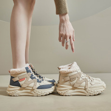 批发<b class='q'>韩版</b>新款加绒老爹鞋女休闲鞋货号