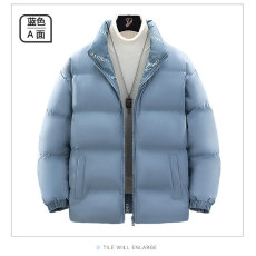 批发2023款正反两穿棉服爆款男女宽松中性休闲潮流学生棉服