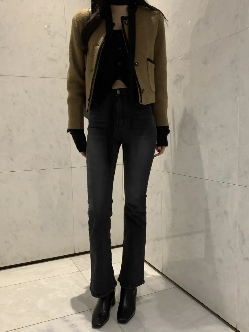 프렌치 스타일 단추 니트 조끼 상세 이미지 24