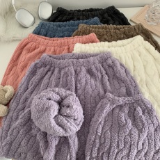 批发实拍实价 秋冬珊瑚绒仙女暖暖裤宽松束脚松紧腰休闲睡裤居家长裤