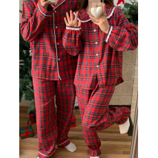 批发实拍 ins圣诞款秋冬磨毛保暖甜美蕾丝花边家居服<b class='q'>情侣</b><b class='q'>款</b><b class='q'>睡衣</b>套装