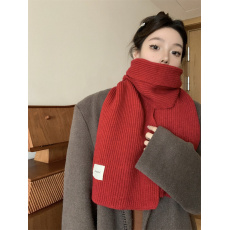 实拍不减价 围巾冬季女纯色加厚保暖洋气披肩围脖学生韩版高级感