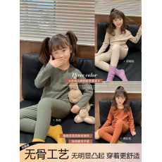 批发<b class='q'>儿童</b>德绒保暖<b class='q'>内衣</b><b class='q'>套装</b>中大童睡衣女童冬季家居服童装冬装秋衣秋裤