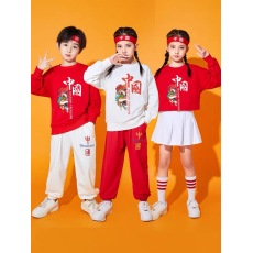 批发元旦<b class='q'>儿童</b><b class='q'>演出服</b>幼儿园班服男女小学生啦啦操拉拉队运动表演服