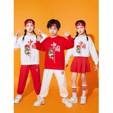 批发元旦<b class='q'>儿童</b><b class='q'>演出服</b>幼儿园班服男女小学生啦啦操拉拉队运动表演服
