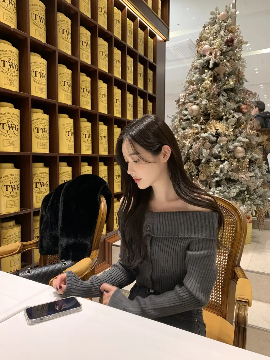 한국 스타일 루즈핏 단추 니트 셔츠 상세 이미지 21