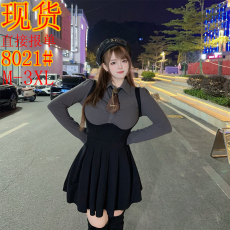 批发焦糖可可微胖mm长袖上衣收腰褶皱修身衬衣配领带