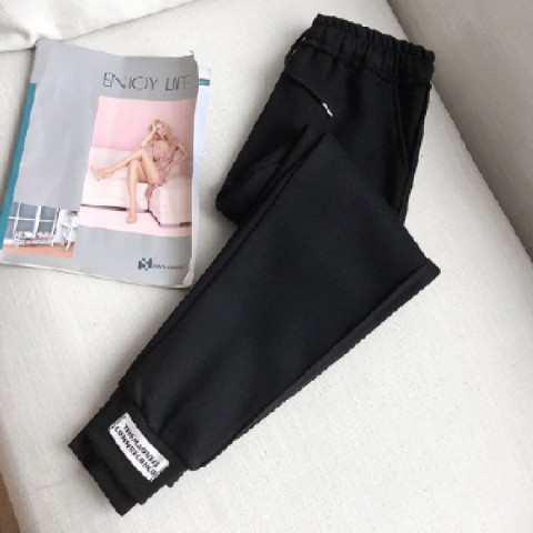  new autumn and winter sweatpants with cotton, white bottoming, Korean style casual pants, harem radish sports pants for small feet