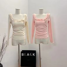 批发维斯小姐CHAO舒适<b class='q'>婴儿</b>绒新品限95折 荷叶边保暖修身打底绒衫