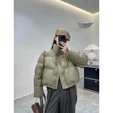 批发欧货PU皮立领羽绒服女短款2026秋冬新款宽松加厚小个子面包服外套