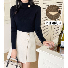 批发实拍秋<b class='q'>冬</b>加厚包芯纱保暖哺乳毛衣产后修身显瘦喂奶打底月子服