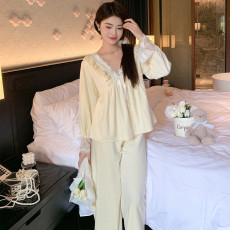 批发睡衣女春秋季冬天2023新款海岛绒保暖套装公主风唯美高级感家居服