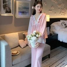 批发睡衣女春秋季冬天2023新款海岛绒保暖套装公主风唯美高级感家居服