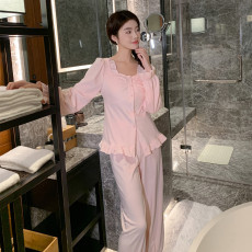 批发睡衣女春秋季冬天2023新款海岛绒保暖套装公主风唯美高级感家居服