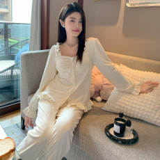 批发睡衣女春秋季冬天2023新款海岛绒保暖套装公主风唯美高级感家居服