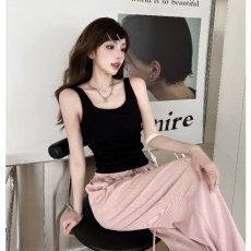 批发实拍实价 辣妹带胸垫吊带背心女纯欲风短款性感打底衫内搭上衣