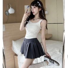 批发实拍实价 辣妹带胸垫吊带背心女纯欲风短款性感打底衫内搭上衣