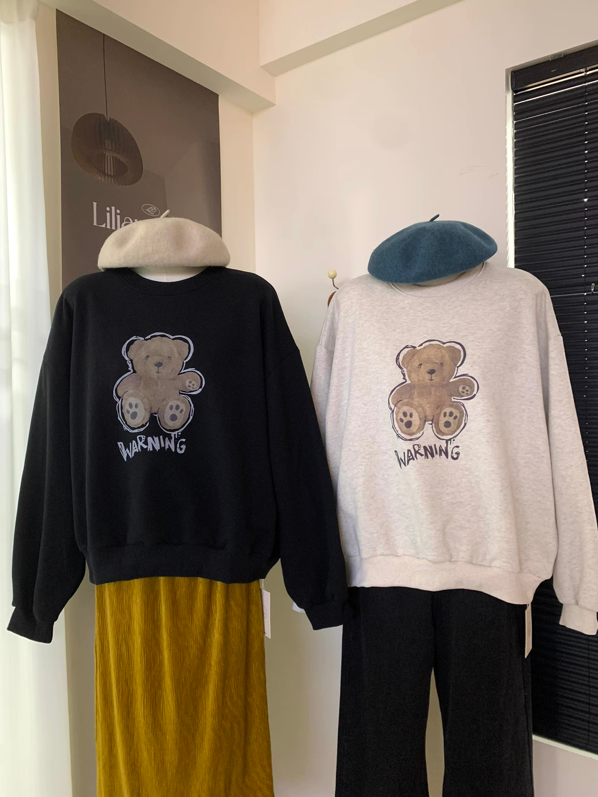 官圖  加絨250g / 大衛衣圓領秋冬款衛衣女加絨