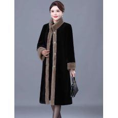 批发 皮草外套妈妈装秋冬装中老年女装水貂绒中年时尚新款大衣