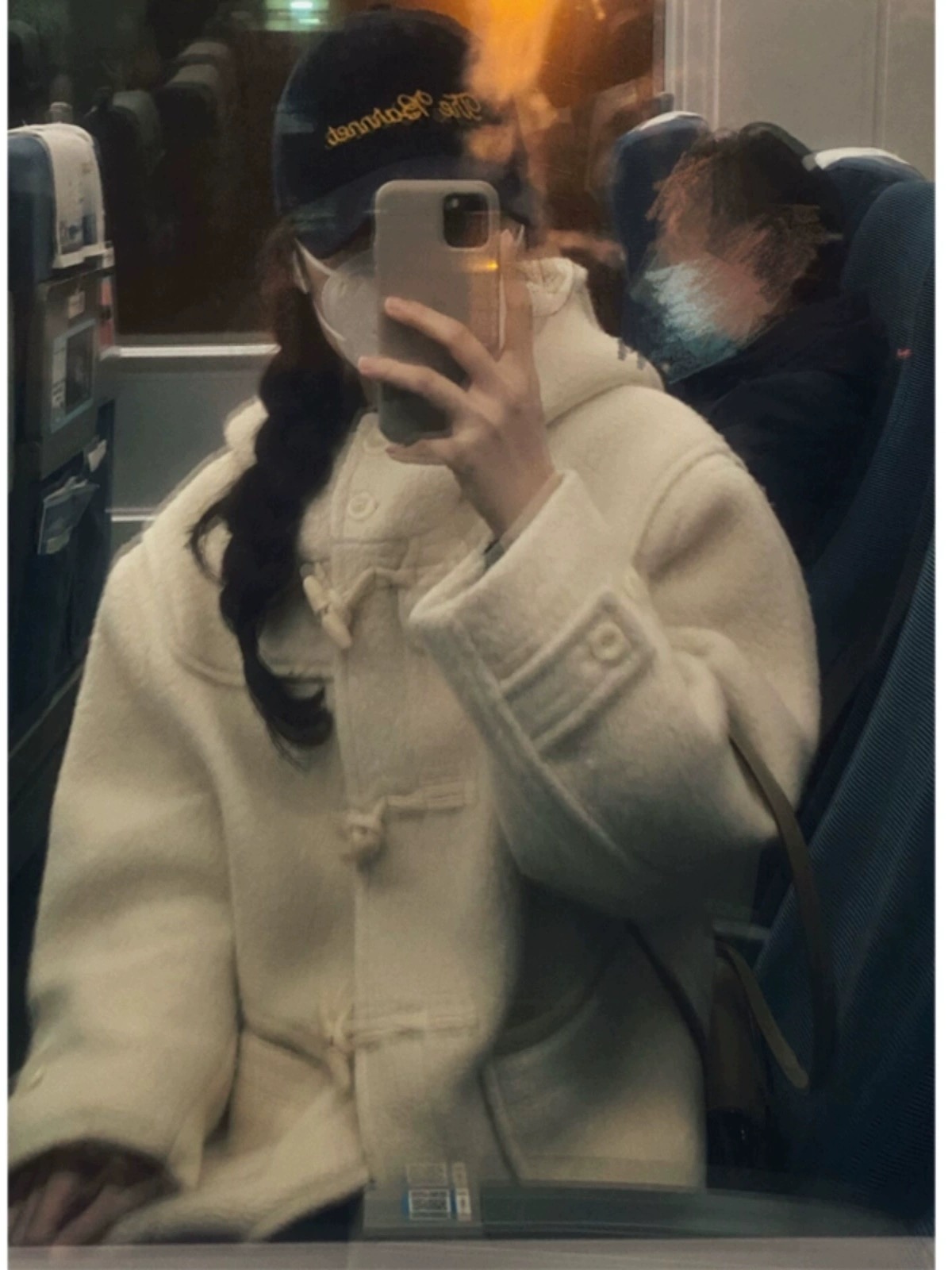 牛角扣圈圈呢毛呢外套女2023秋冬新款學院風小個子呢大衣韓系流行