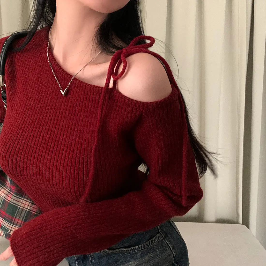 프리사이즈 루즈핏 니트 셔츠 상세 이미지 28