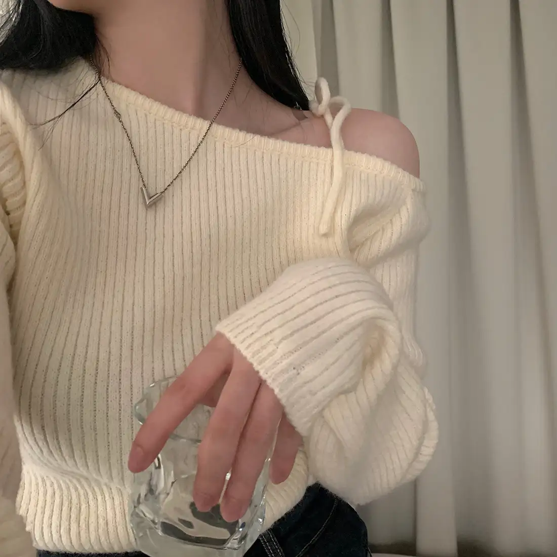 프리사이즈 루즈핏 니트 셔츠 상세 이미지 68