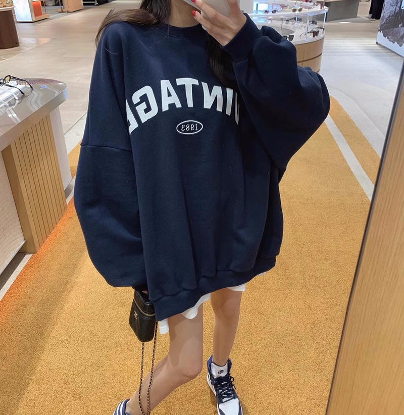 Official photo plus velvet 250g / David's round neck autumn and winter sweatshirt for women plus velvet