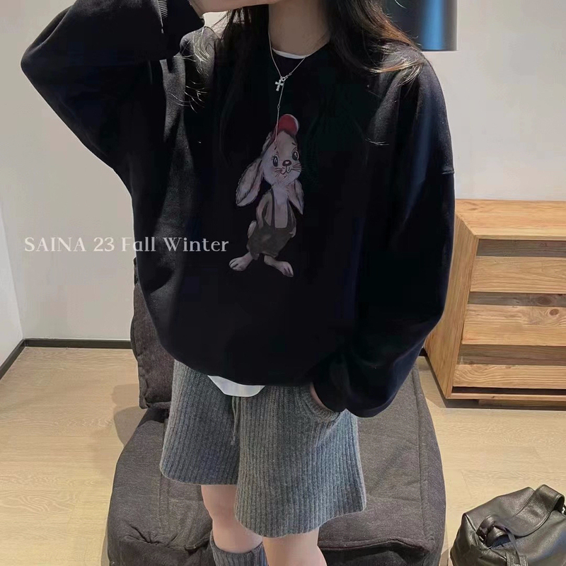 Official photo plus velvet 250g / David's round neck autumn and winter sweatshirt for women plus velvet