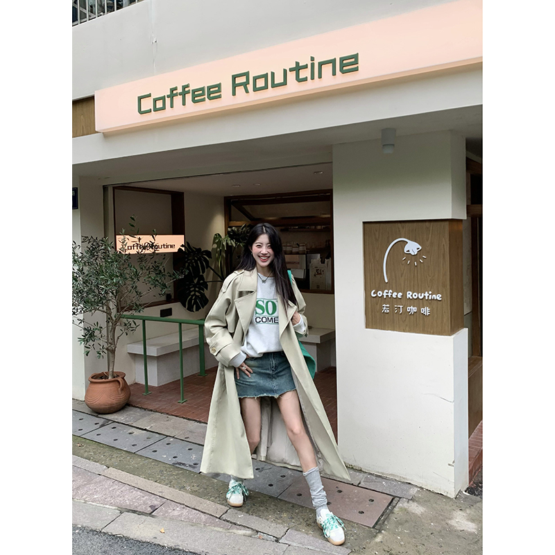 Official picture Korean version  autumn and winter new loose large version fashionable letters versatile casual age-reducing pullover sweatshirt