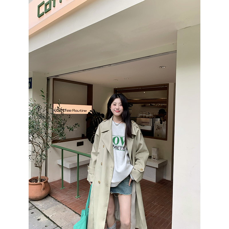 Official picture Korean version  autumn and winter new loose large version fashionable letters versatile casual age-reducing pullover sweatshirt