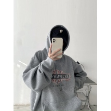 批发韩国东大门慵懒风显瘦宽松字母印花百搭休闲连帽卫衣