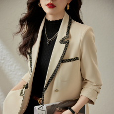 批发高级感时尚短款小西装外套女2024春季女神范小众韩版洋气小外套女