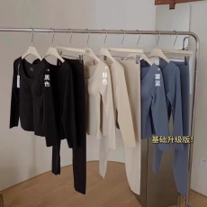 批发热皮恒温保暖套装女秋冬舒适德绒羊毛蚕丝修身纯色内搭