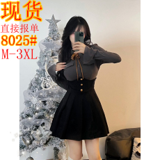 批发瑾初恋笔记微胖mm辣妹jk制服学院风polo领上衣收腰配领结