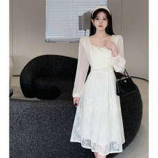 批发实拍新款春秋冬年轻少女装<b class='q'>伴娘</b>服<b class='q'>礼服</b>改良旗袍轻国风新中式连衣裙