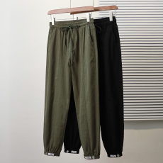 批发实拍2026春新款大码美式简约宽松简约工装裤胖MM显瘦哈伦九分女裤