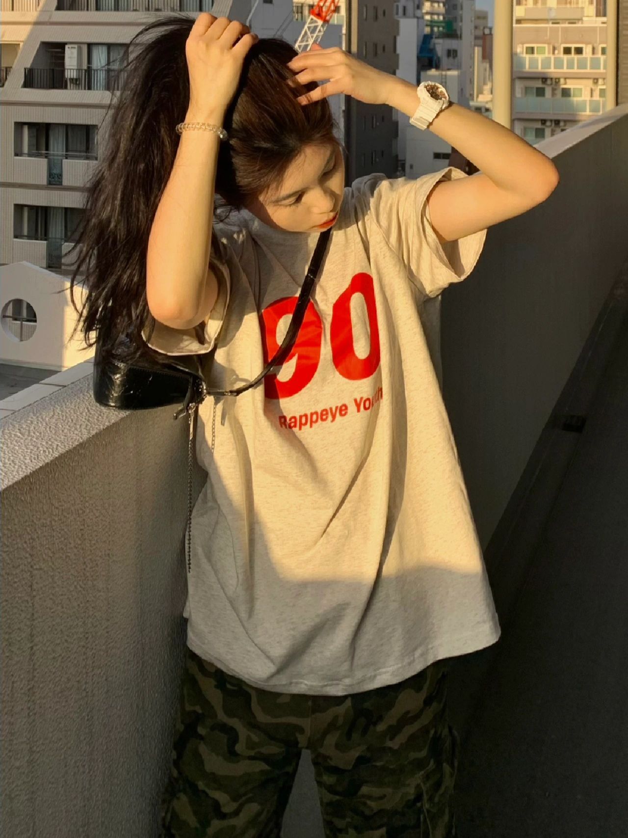 官圖 重磅/精梳純棉 後包領 有縫邊 S-XXXL 夏裝短袖T恤女