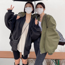 批发2026装<b class='q'>韩国</b>chic百搭薄款立领休闲宽松棒球服工装夹克衫外套女