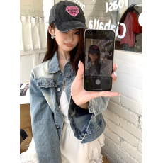 批发实拍2025秋冬新款牛仔短外套宽松水洗小个子复古时尚气质上衣女潮
