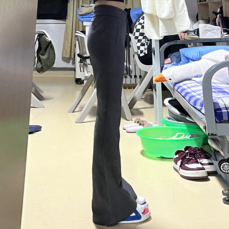 Velvet wide-leg pants for women, new autumn and winter casual pants, straight-leg sweatpants, high-waisted yoga sweatpants
