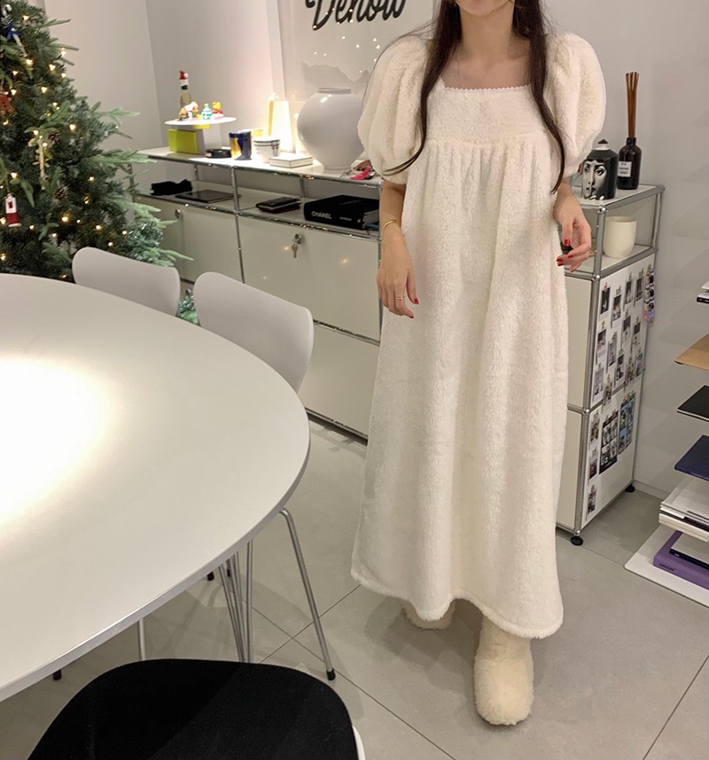 原版    宮廷保暖加絨毛絨珊瑚絨女式家居服