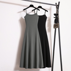 批发实拍码女装2026春夏新款吊带<b class='q'>连衣裙</b>长裙修身显瘦性感A字裙背心裙