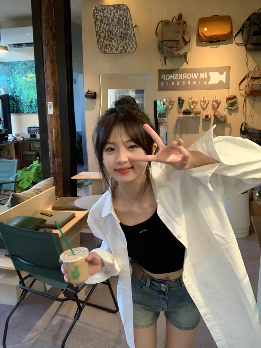 白色襯衫女春秋2024新款疊穿內搭襯衣法式高級感時尚洋氣長袖上衣