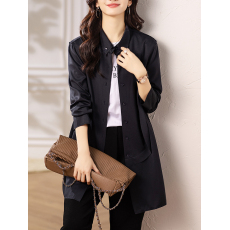 批发限价+12+小视频  <b class='q'>休闲</b>翻领外套女2026春装上衣百搭简约<b class='q'>女装</b>