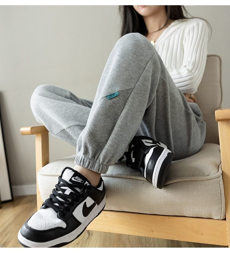 가을 겨울철 웨이 바지 여성 슬림해 보이는 루즈핏 다용도 캐주얼 할란 조거 운동 바지 아이들