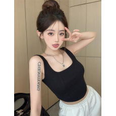 批发满天星 已出货 罗纹带胸垫 美背背心女百搭打底背心女内衣