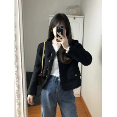 批发粗花呢短外套女装新款<b class='q'>修身</b>显瘦法式小众小香风高级感气质上衣