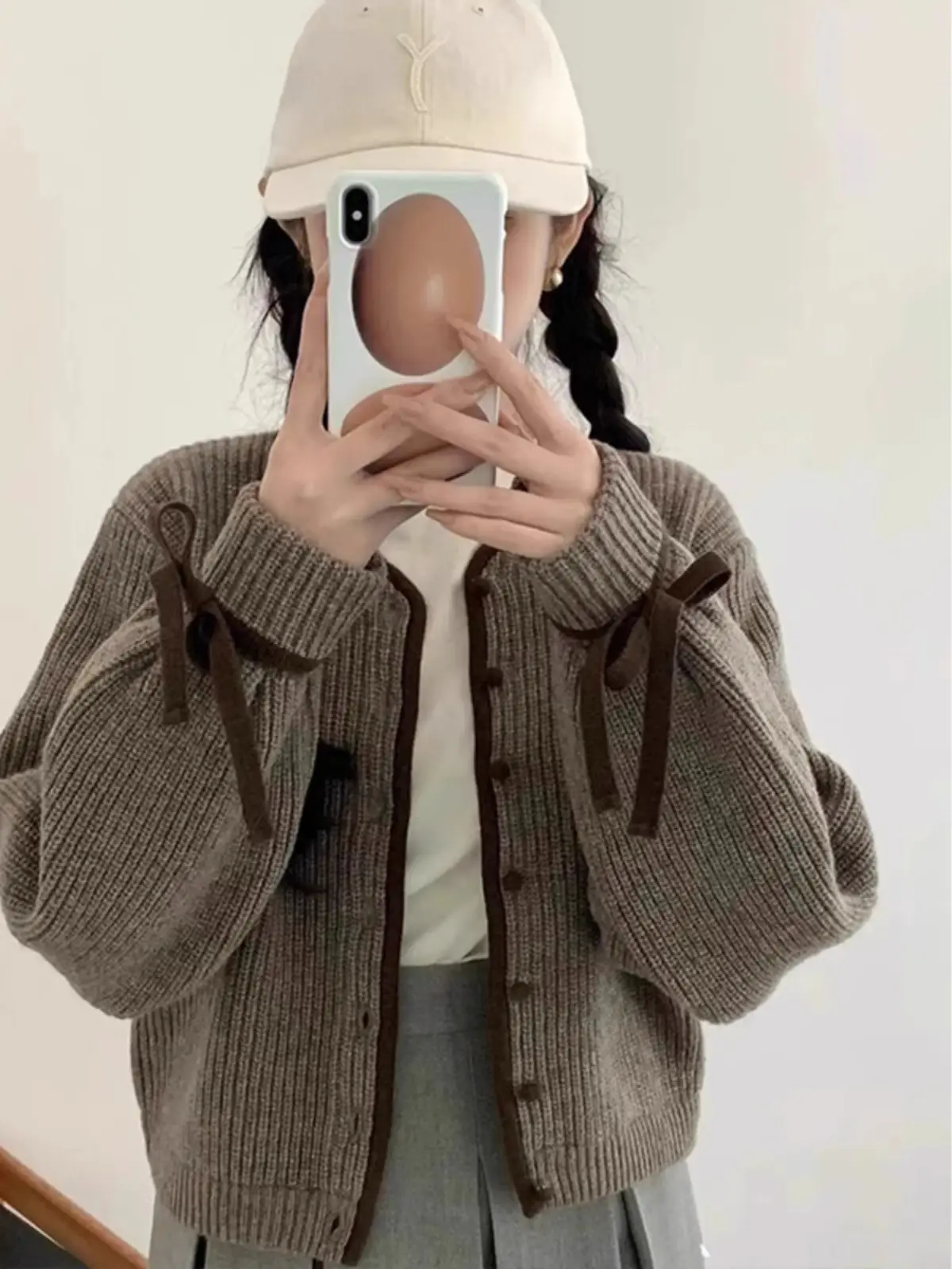 울 니트 카디건 상세 이미지 3